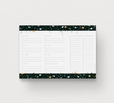 Mimosa - Planificateur de Repas - Midnight Bloom