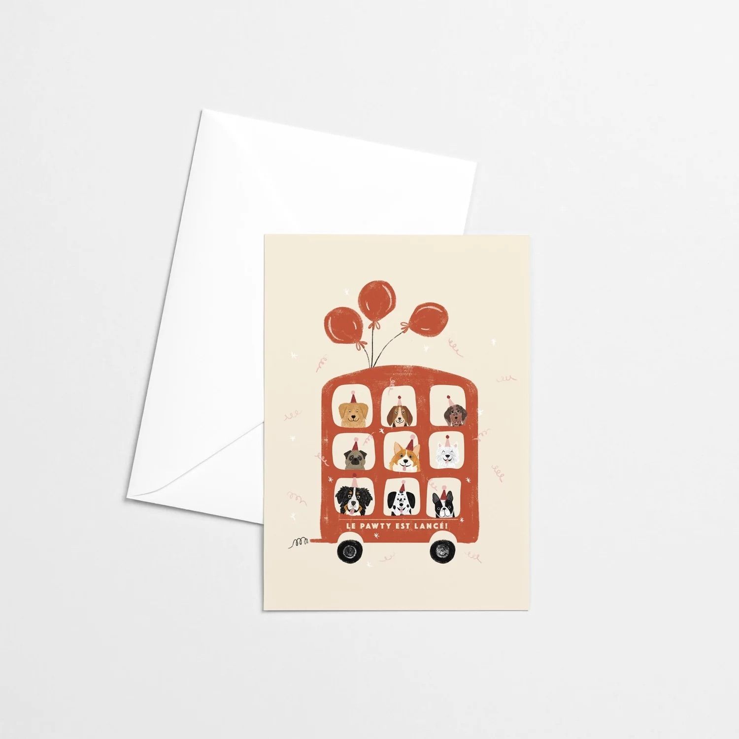 Citron &amp; Miel - Greeting Card - Le pawty est lancé