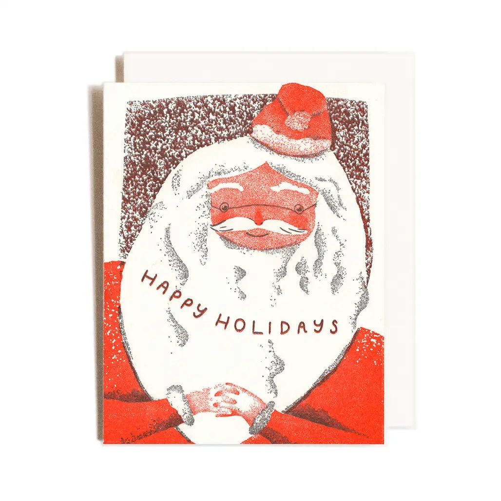 Homework Letterpress Studio - Greeting Card - Santa