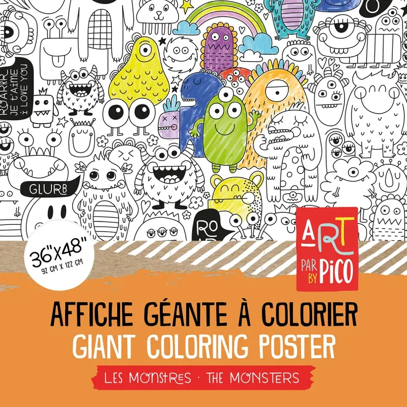 PICO - Coloriage Géant - Les Monstres