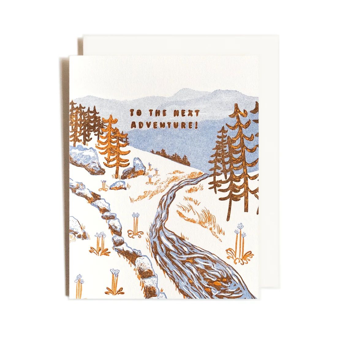 Homework Letterpress Studio - Greeting Card - To the Next Adventure