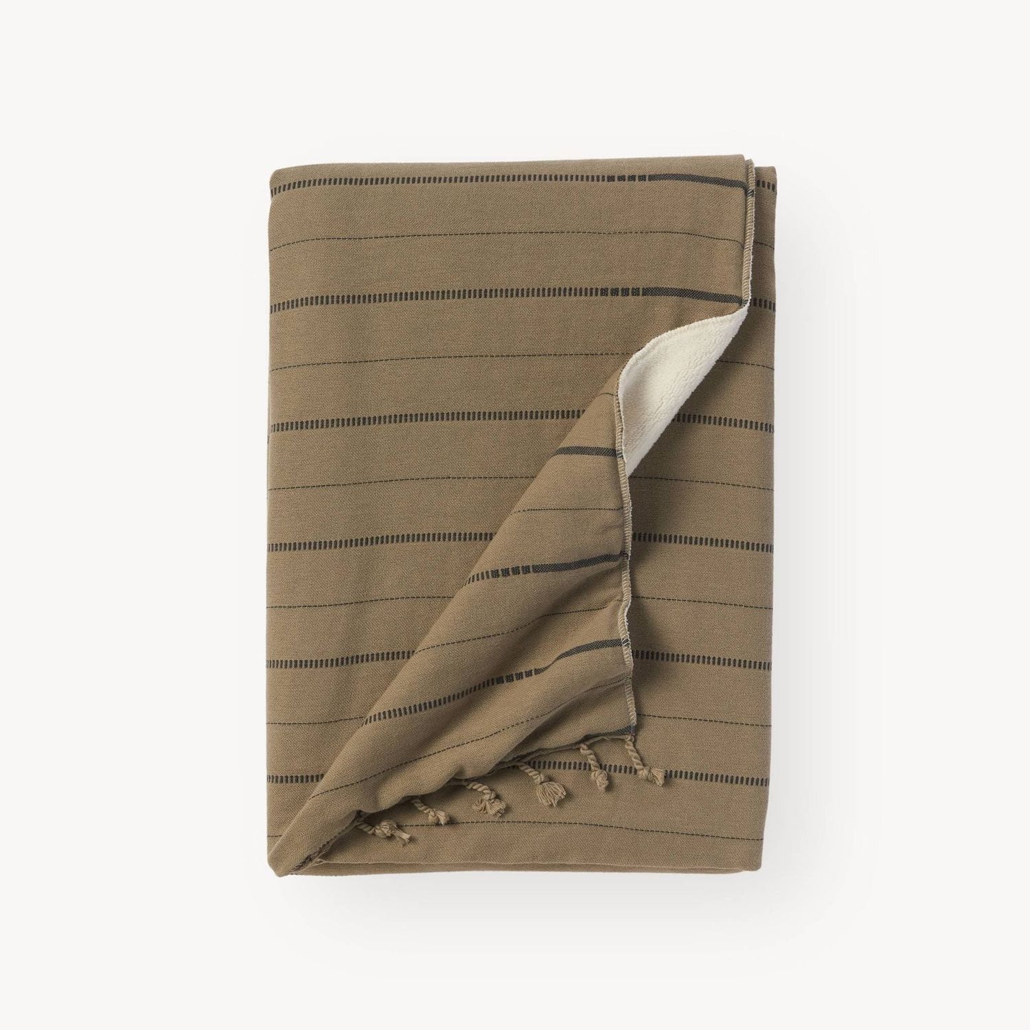 Pokoloko - Fleece-lined Throw - Bark