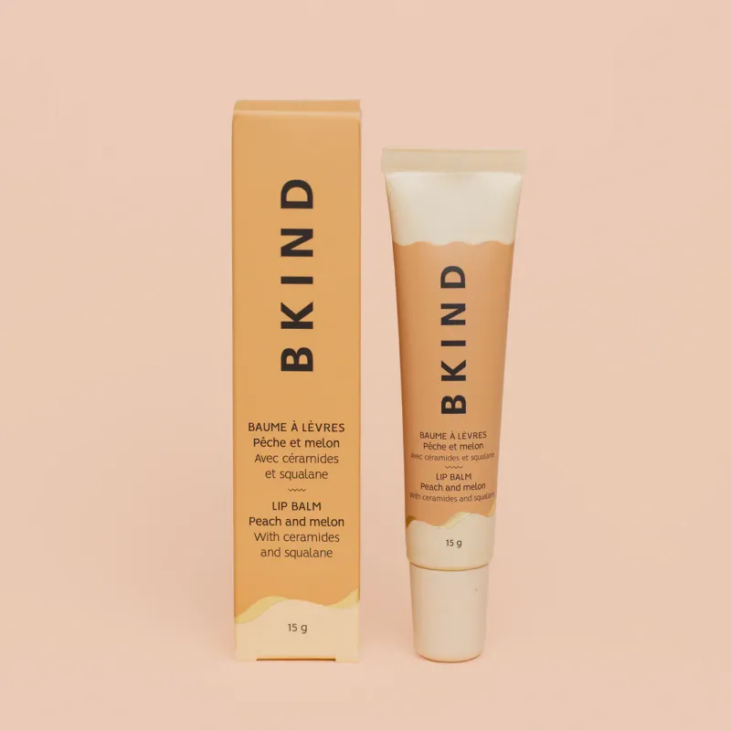 BKIND - Nourishing Ceramide Lip Balm - Peach and Melon