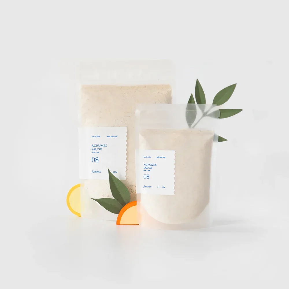 Flambette -  Bath Milk - Citrus Sage (100g)