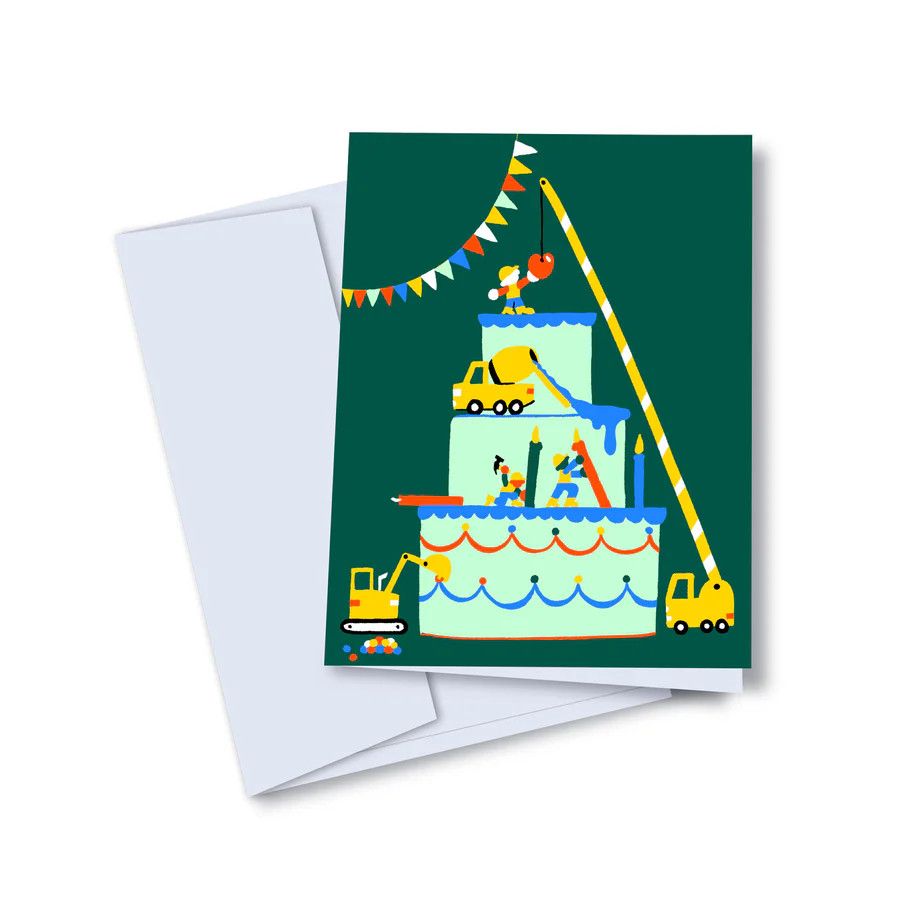 Toute - Greeting Card - Construction Cake