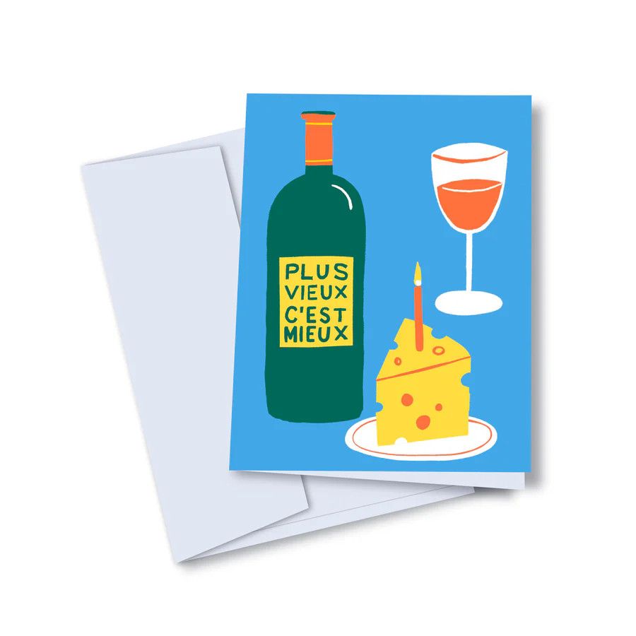 Toute - Greeting Card - Plus Vieux C&#39;est Mieux