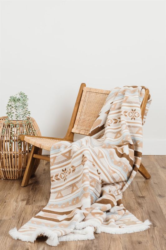 Mini Tipi - Sustainable Indigenous Blanket - Sand