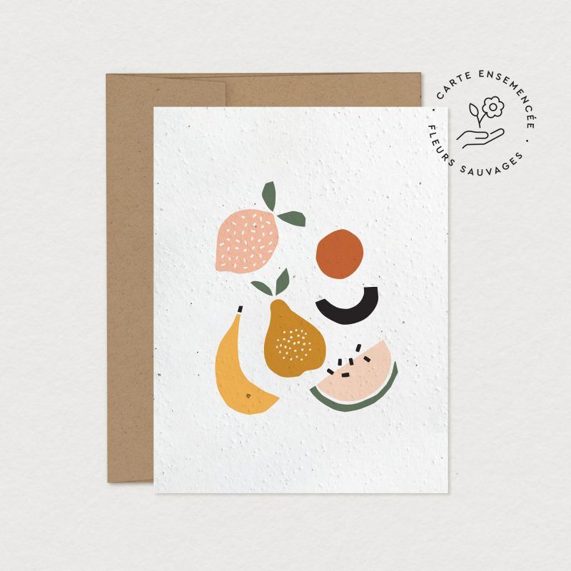 Mimosa - Carte de Souhaits à Planter - Fruits