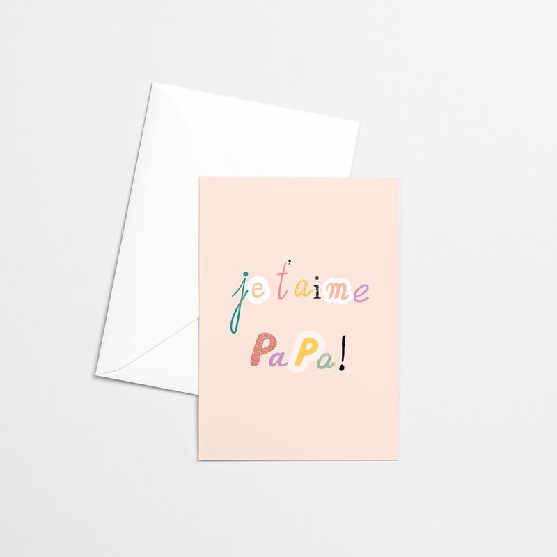 Citron &amp; Miel - Greeting Card - Je t&#39;aime papa!