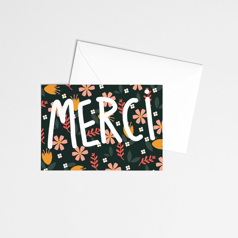 Citron &amp; Miel - Greeting Card - Merci en Fleurs