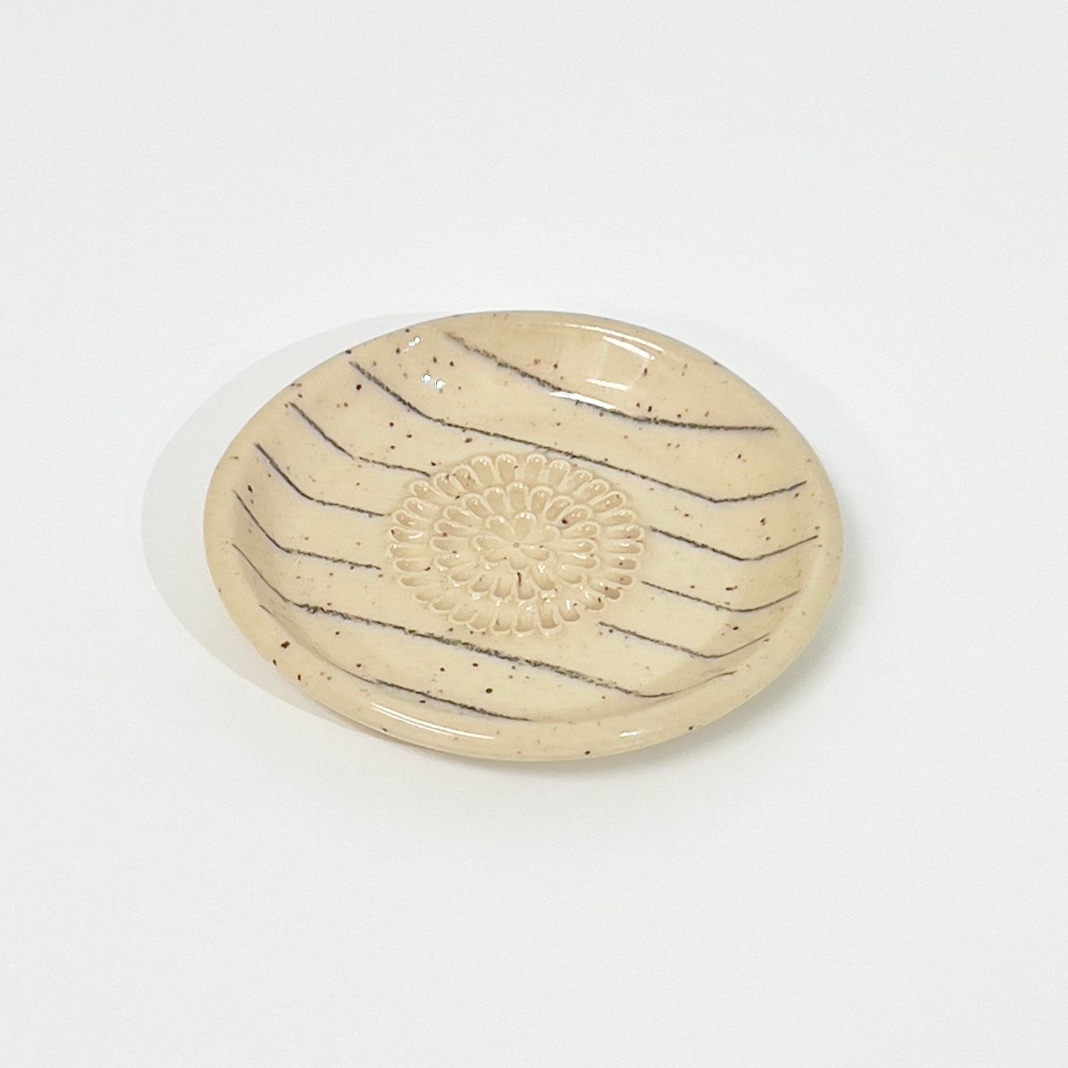 Miel Céramiques - Garlic Grater Plate - Striped