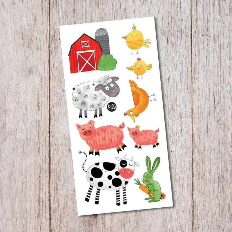 PICO - Tatouages Temporaires - Animaux de la Ferme