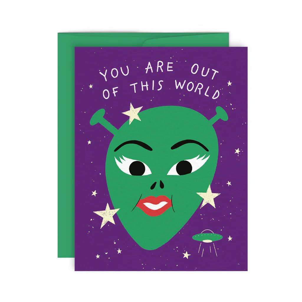 Paperole - Greeting Card - Alien
