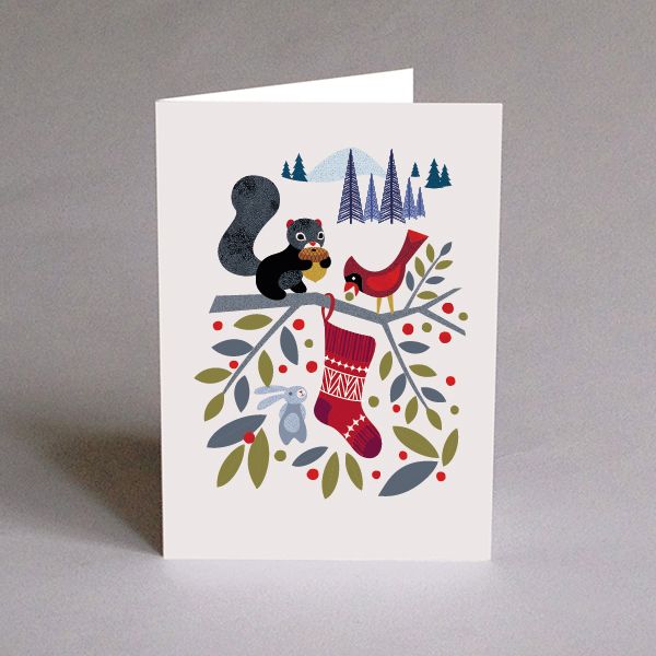 Nunamar - Greeting Card - Black &amp; Scarlet