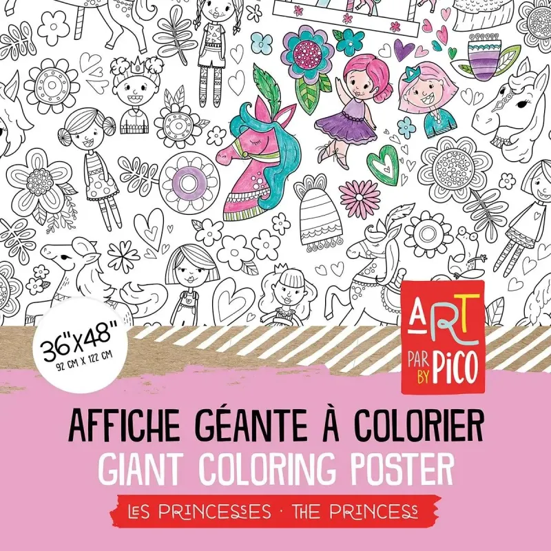 PICO - Giant Coloring Page - Princesses