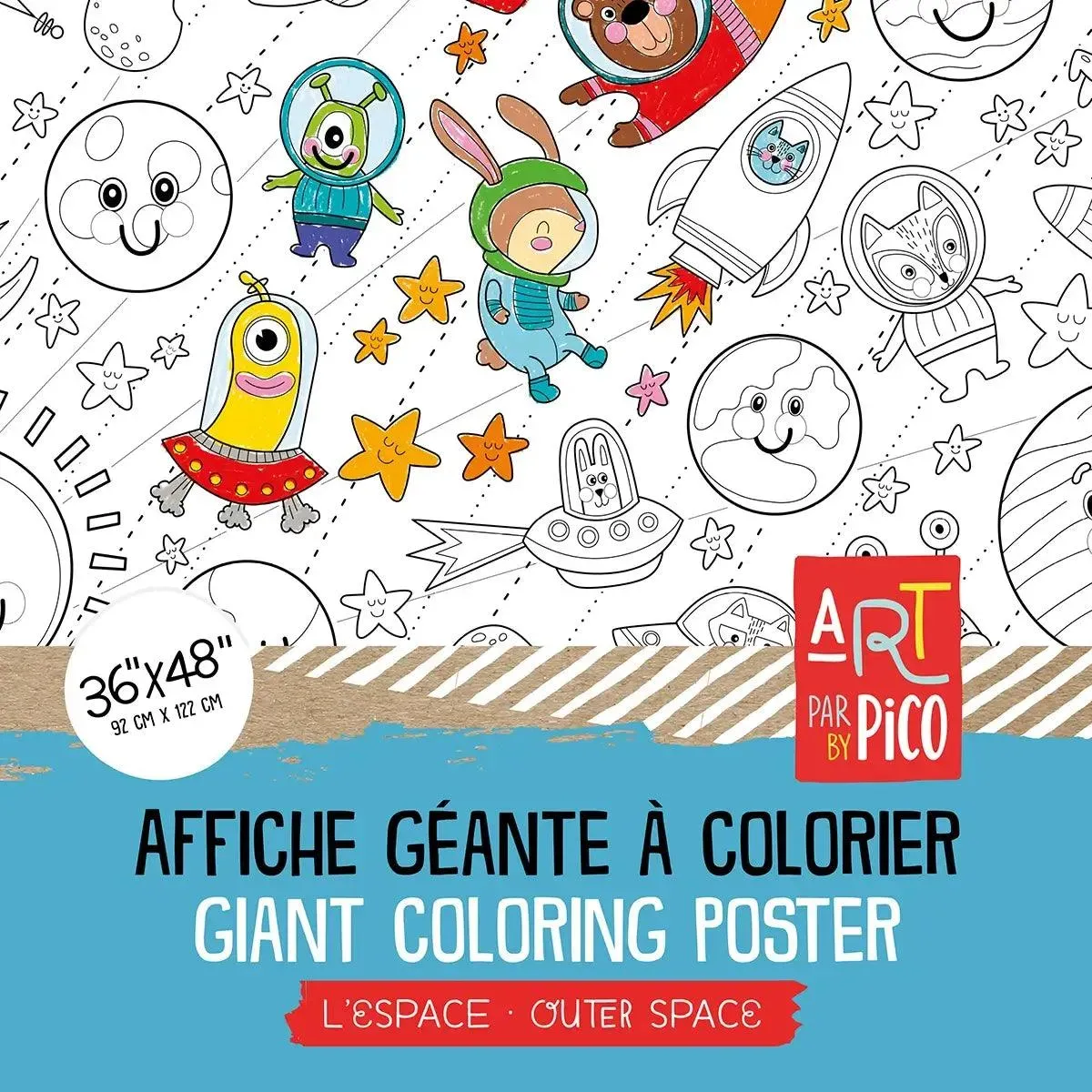 PICO - Giant Coloring Page - Outer Space