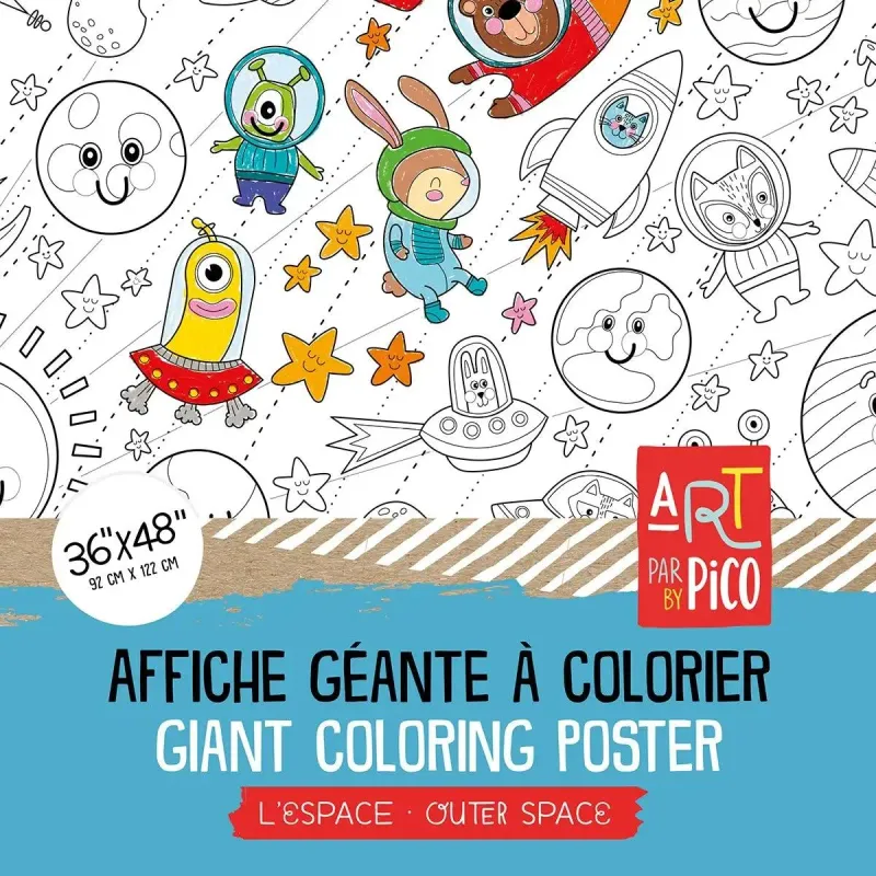 PICO - Giant Coloring Page - Outer Space