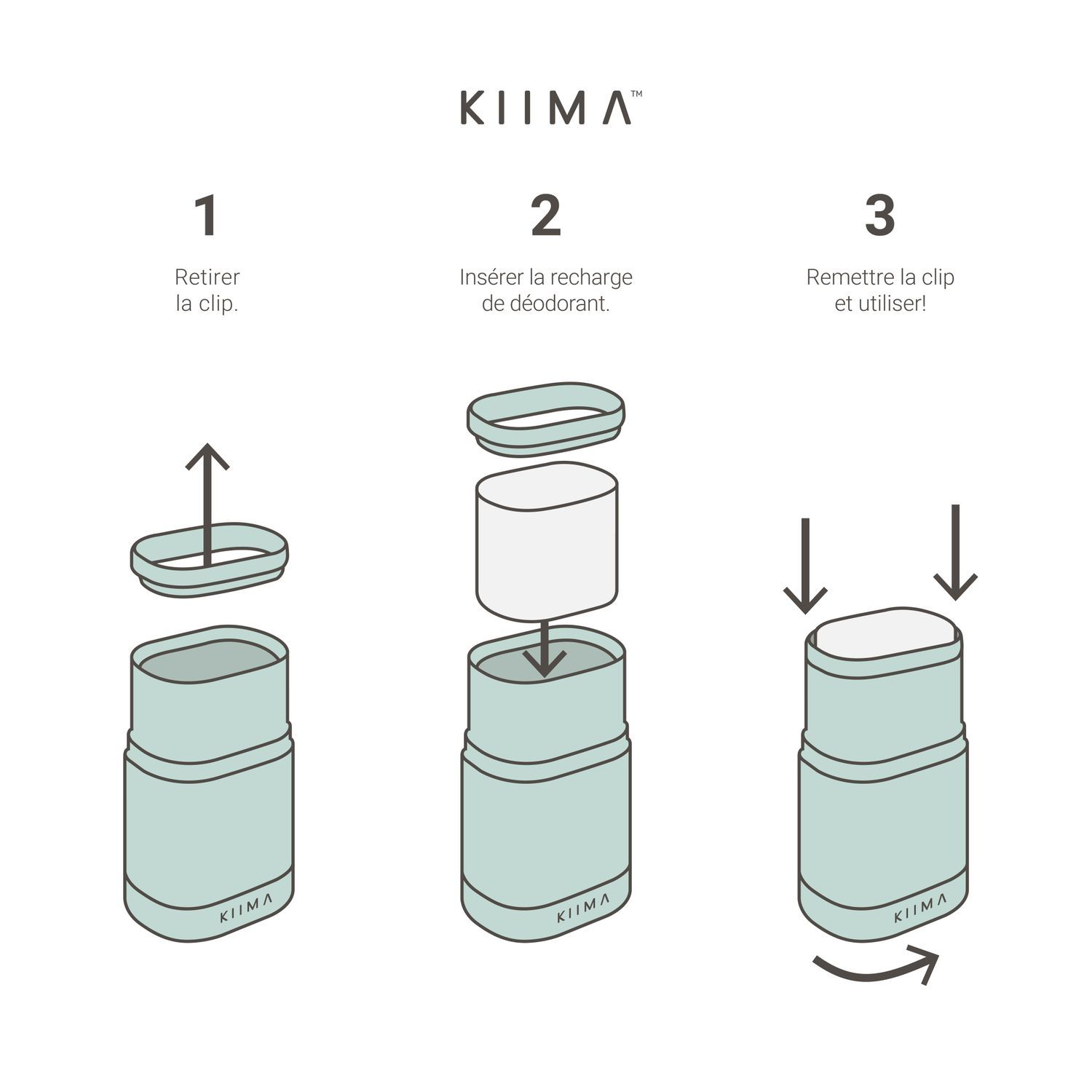 KIIMA - Applicator - Bleu Glacier