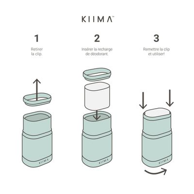 KIIMA - Applicator - Bleu Glacier
