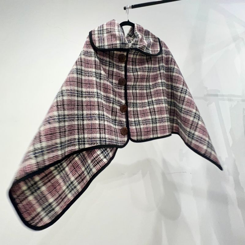 Second Hand - Final Sale - Checkered Cape