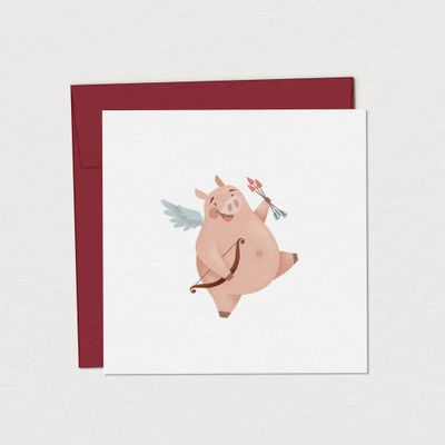 Mimosa - Greeting Card - Cupidon Tout Rond