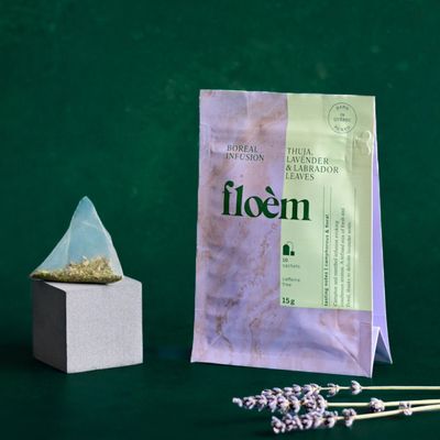 Floèm - Herbal Tea Bags - Thuya, Lavender &amp; Labrador leaves