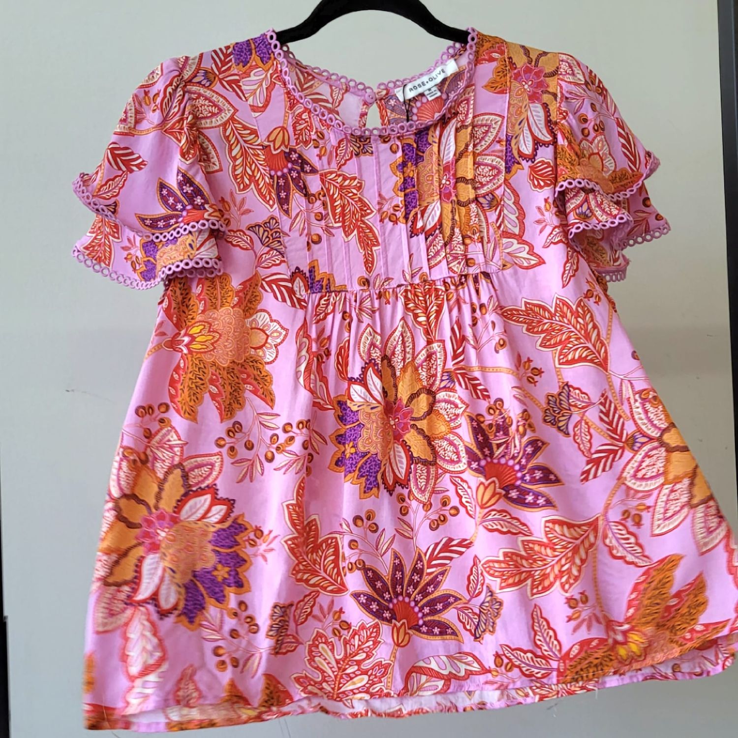 Secondhand - Final Sale - Rose + Olive Blouse