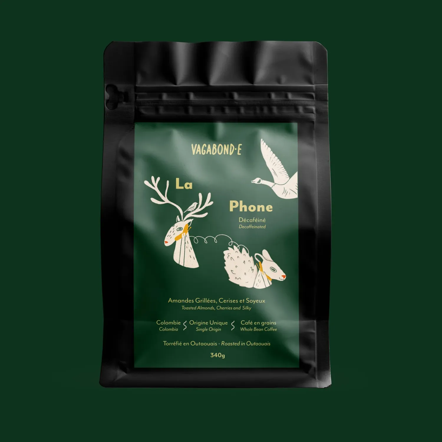 Vagabond.e – Whole Bean Coffee – La Phone (Decaf)