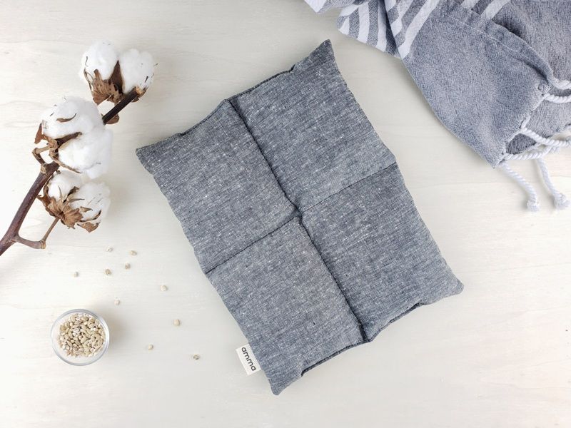 Amma Thérapie - Square Therapeutic Compress - Grey Denim