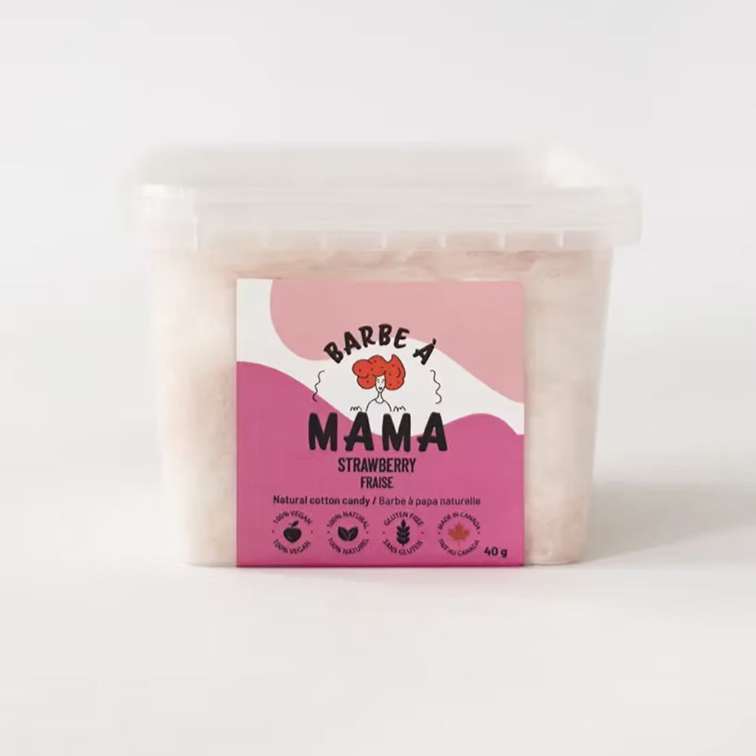 Barbe à Mama - All-Natural Cotton Candy, Saveur: Fraise