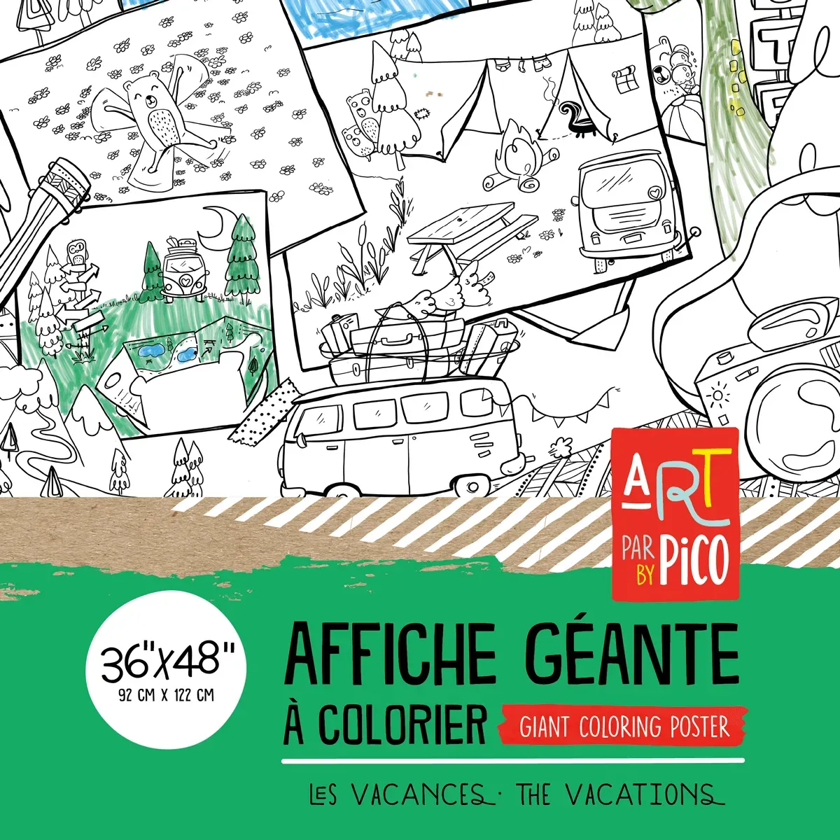 PICO - Coloriage Géant - Les Vacances