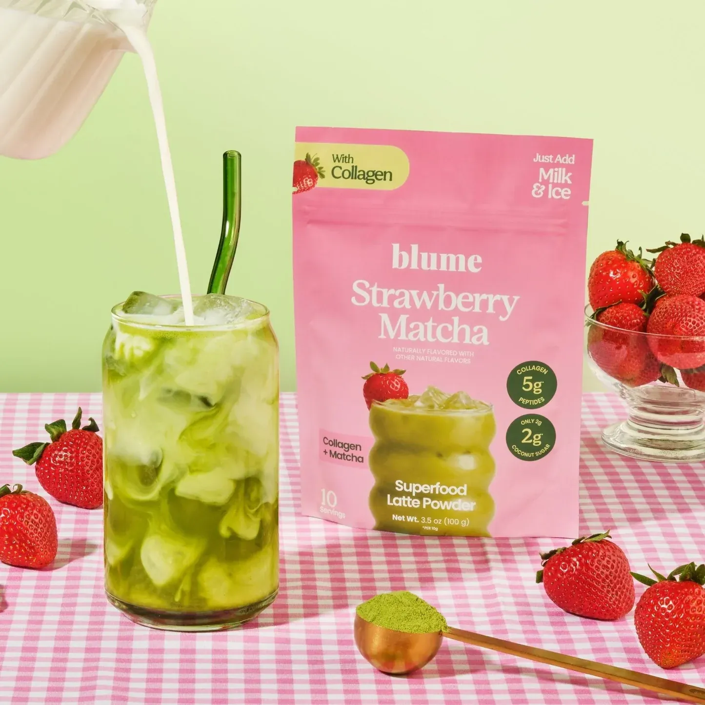 Blume - Strawberry Matcha Latte