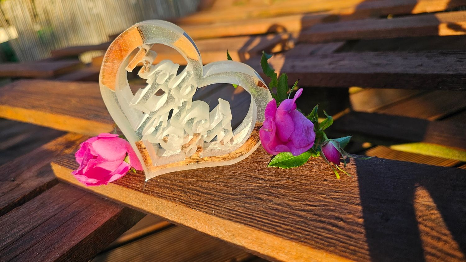 Hab dich lieb Herz, Epoxid Harz, Love, Geschenke