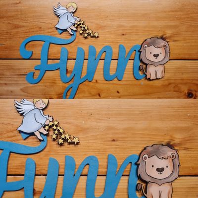 Kleine Name, Türschilder, Personalisierter Schriftzug