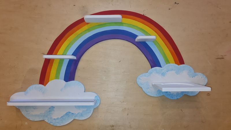 TonieBox Regal Regenbogen Mehrfarbig