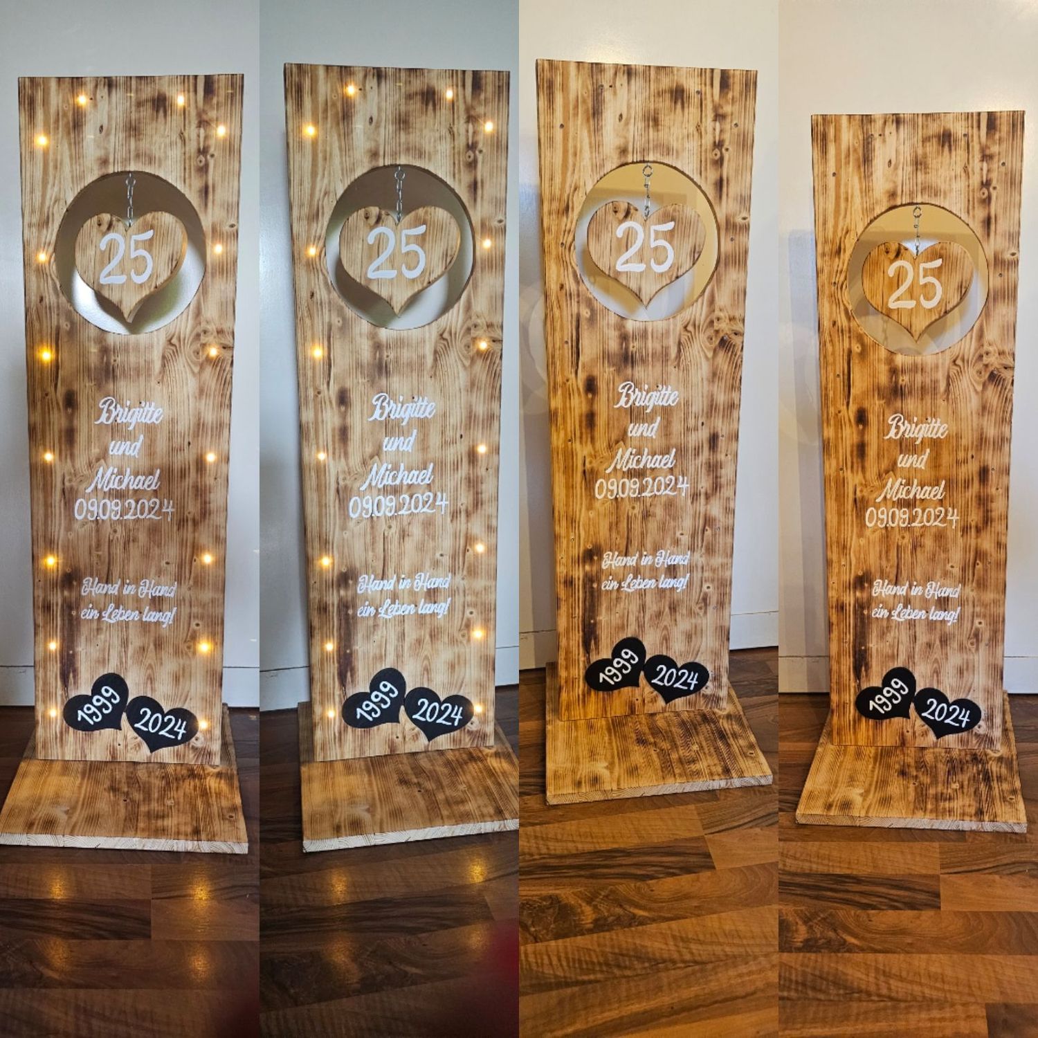 Holz Aufsteller, Hochzeitsgeschenk, Jahrestag, Deko