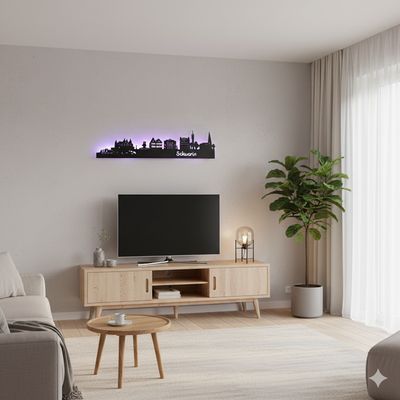 Skylines mit einer Ebene