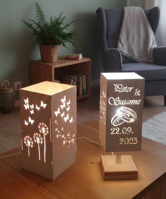 Tisch und Wand-Lampen