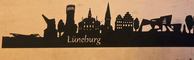 Lüneburg Skyline, Wandbild, Stadtsilhouette, Lampe