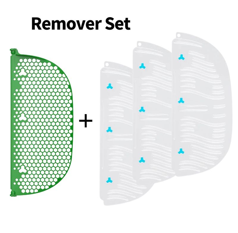 Griglia a nido d'ape verde più Remover