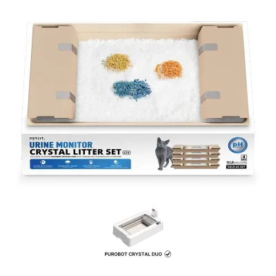 CRYSTAL LITTER Set 4 pz - monitoraggio PH