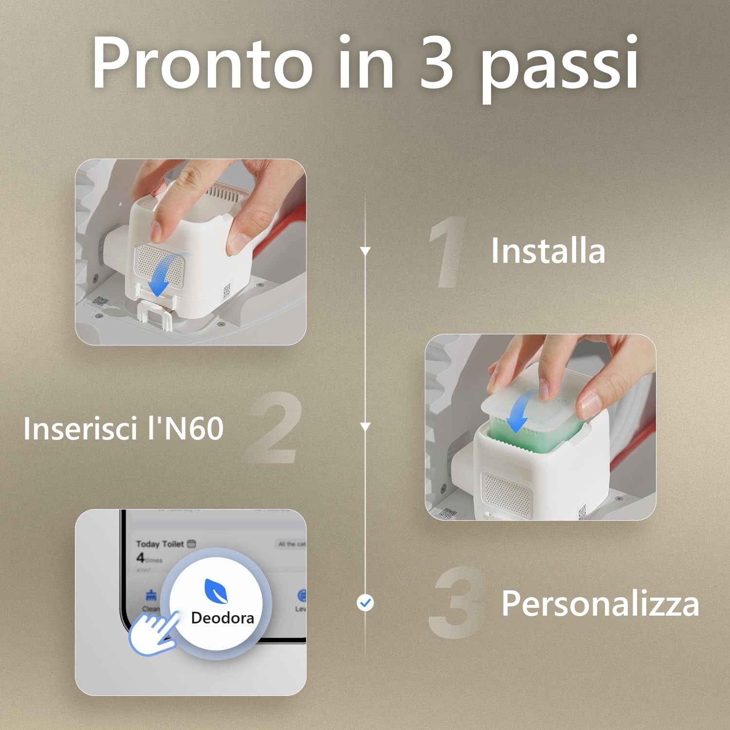 PETKIT Breezy K4 - Deodorizzatore smart per lettiera — immagine 5