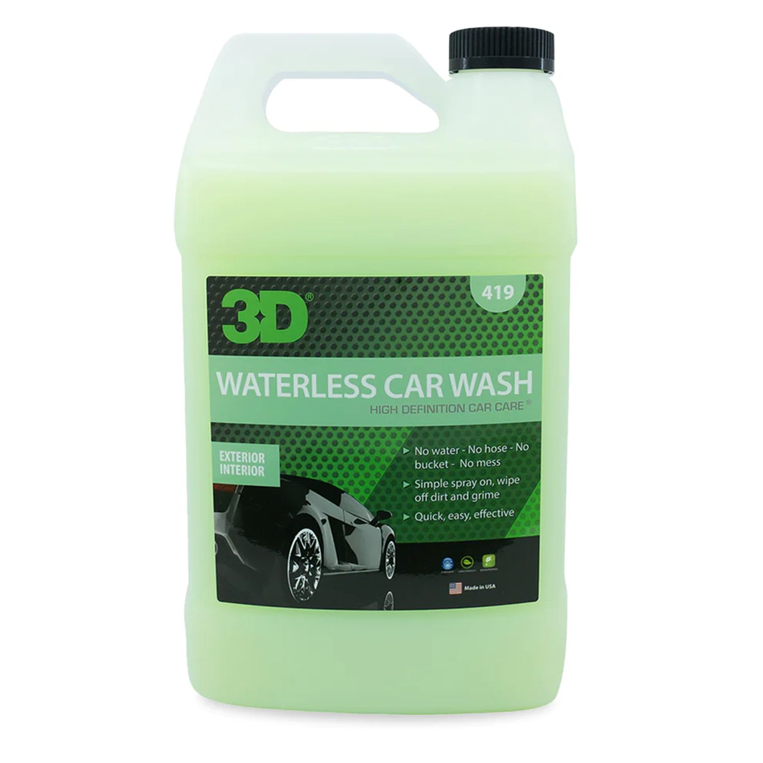 3D Waterless Car Wash 1 Gallon