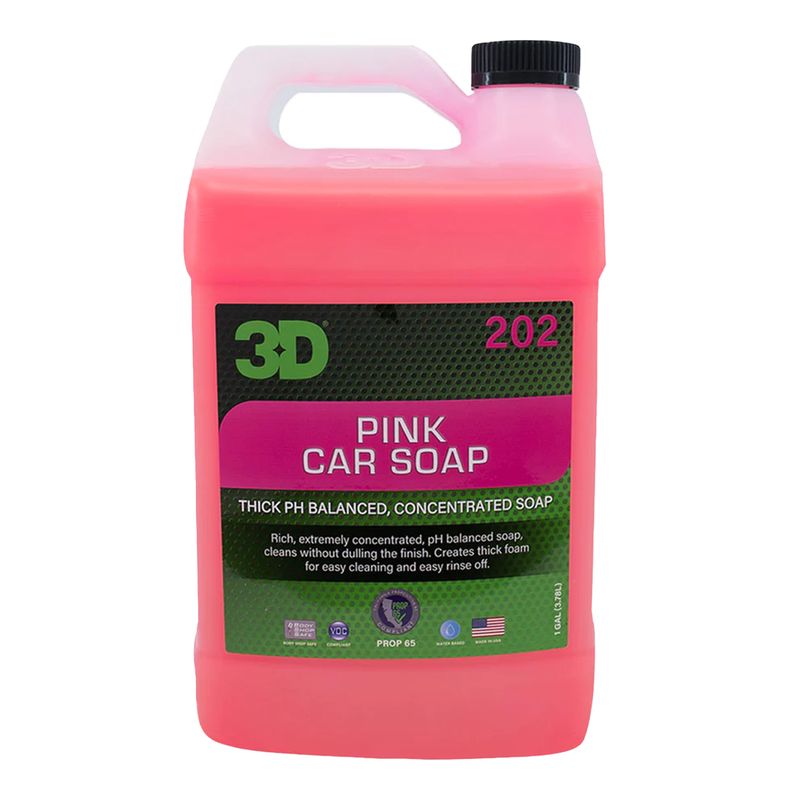 3D Pink Car Soap 1 Gallon