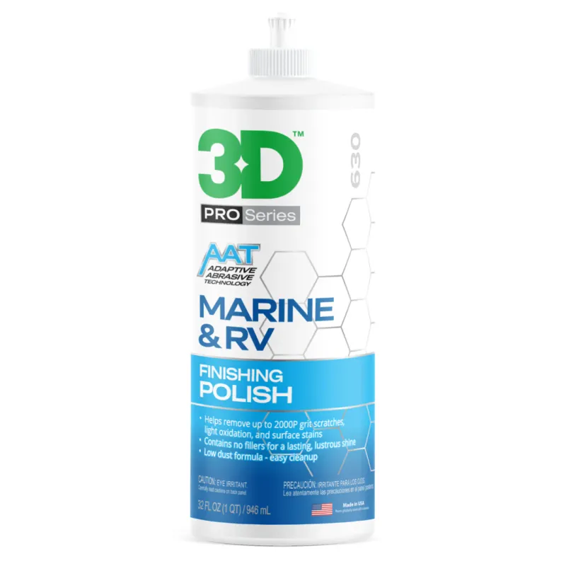 3D 630 Marine &amp; RV Finish Polish 32oz