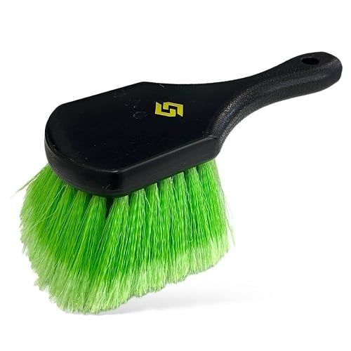 Golden State Short Handle Soft Wheel Brush Green