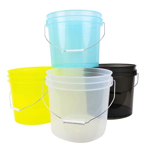 Golden State Transparent Bucket 3.5 Gallon Yellow