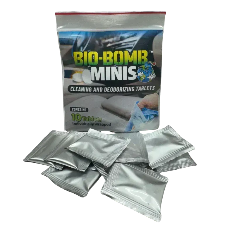 Bio-Bomb Minis: Dissolvable Cleaning &amp; Deodorizing Tablets (10 Pack)