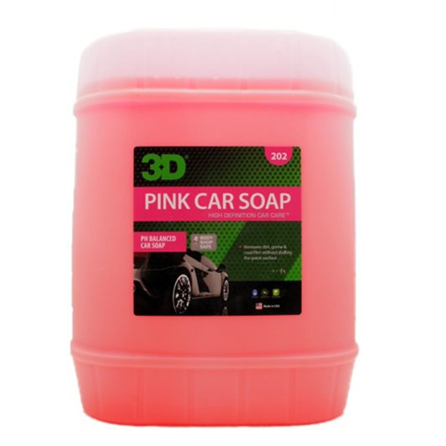 3D Pink Car Soap 5 Gallon