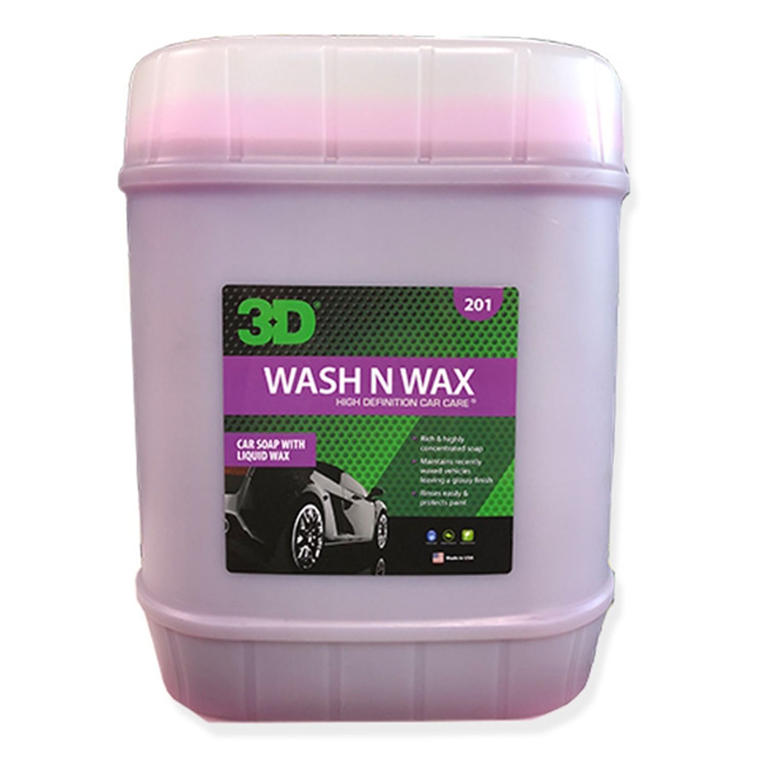 3D Wash N Wax 5 Gallon